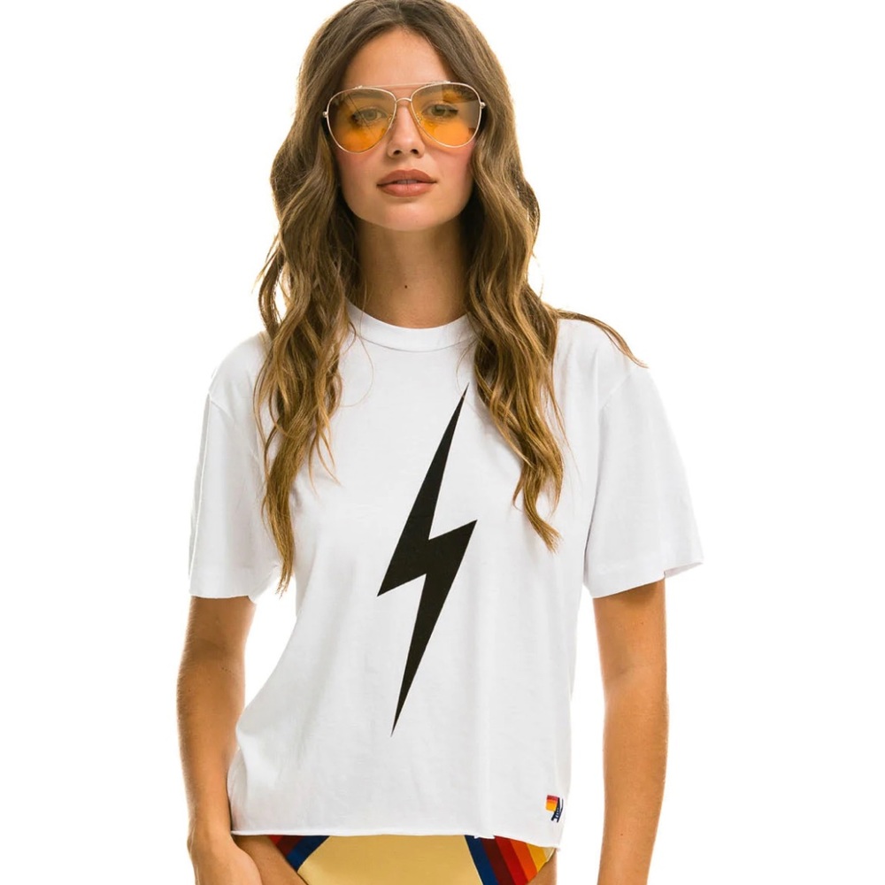Aviator Nation
WOMEN'S BOLT BOYFRIEND TEE - WHITE